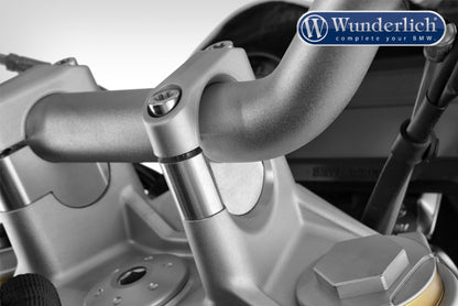 Handlebar riser for Models without BMW Navigation System 25mm - silver