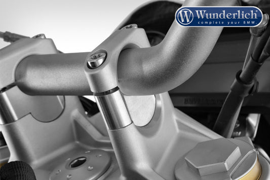 Handlebar riser for Models without BMW Navigation System 25mm - silver