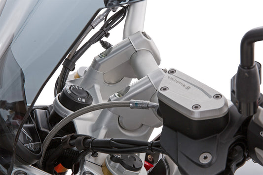 Handlebar riser ERGO+ silver