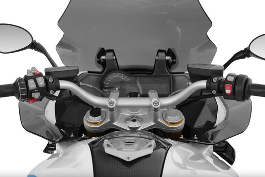 Tube-style handlebar - pre-drilled - silver