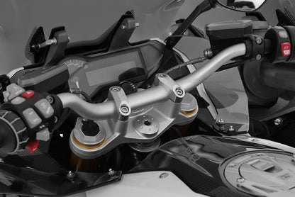 Tube-style handlebar - pre-drilled - silver