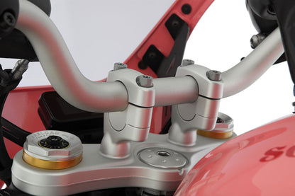 handlebar riser ERGO R 12 - 20mm - silver