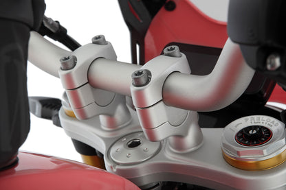 handlebar riser ERGO R 12 - 20mm - silver