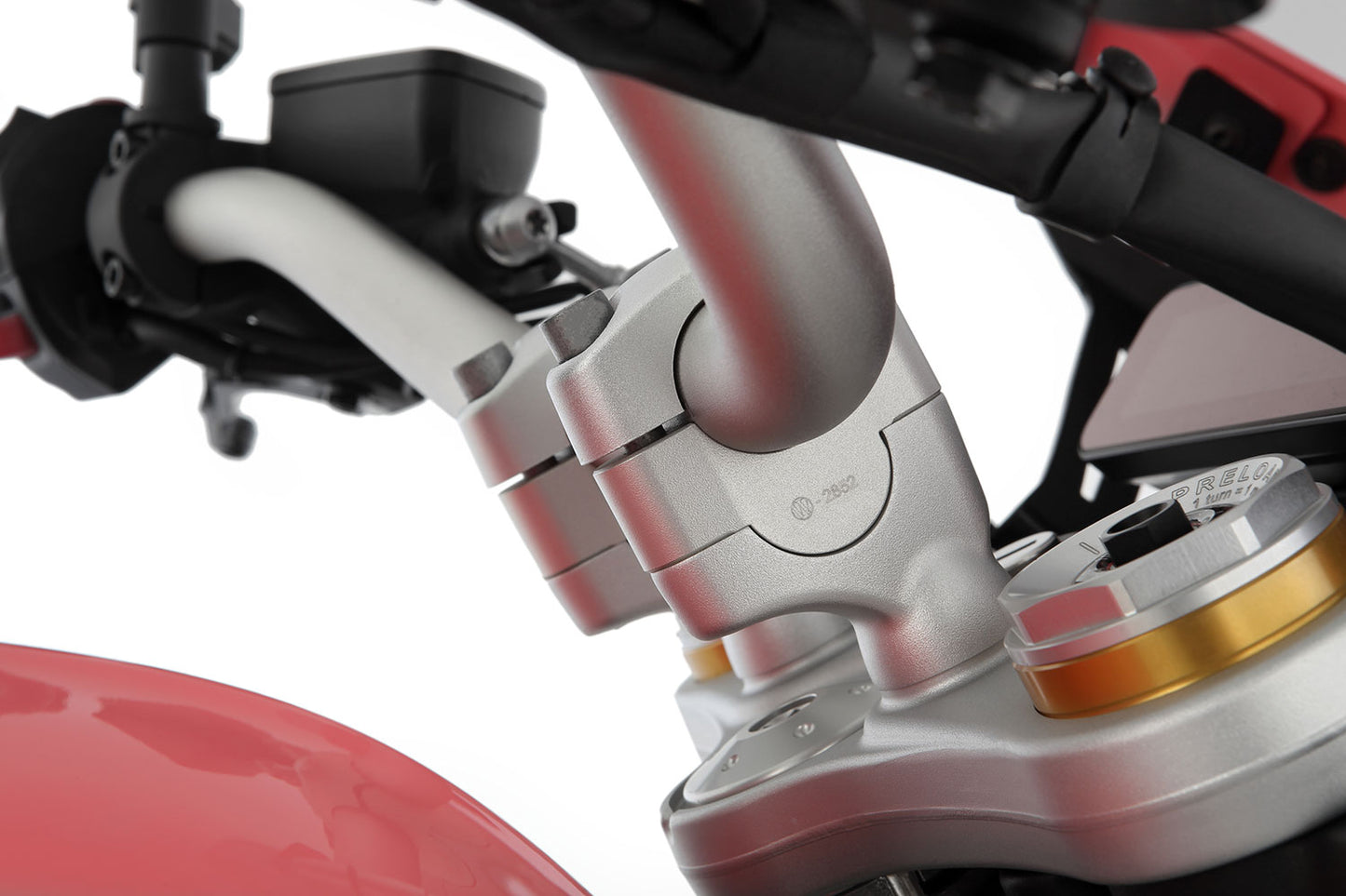 handlebar riser ERGO R 12 - 20mm - silver