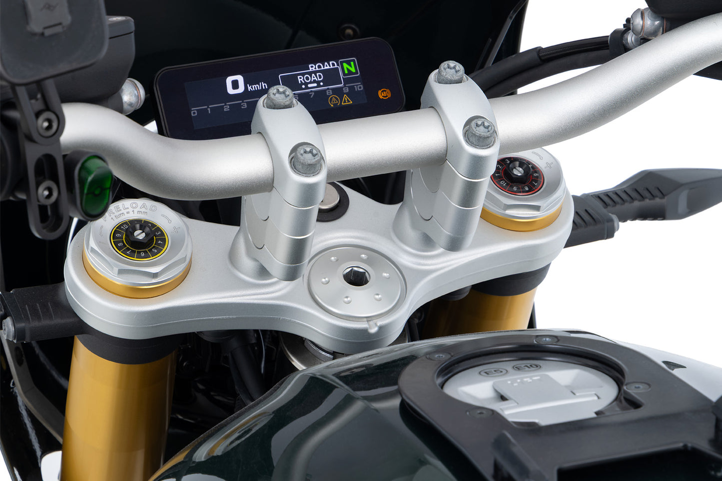 Handlebar riser ERGO R 12 (+R 12 nineT) - 40mm - silver