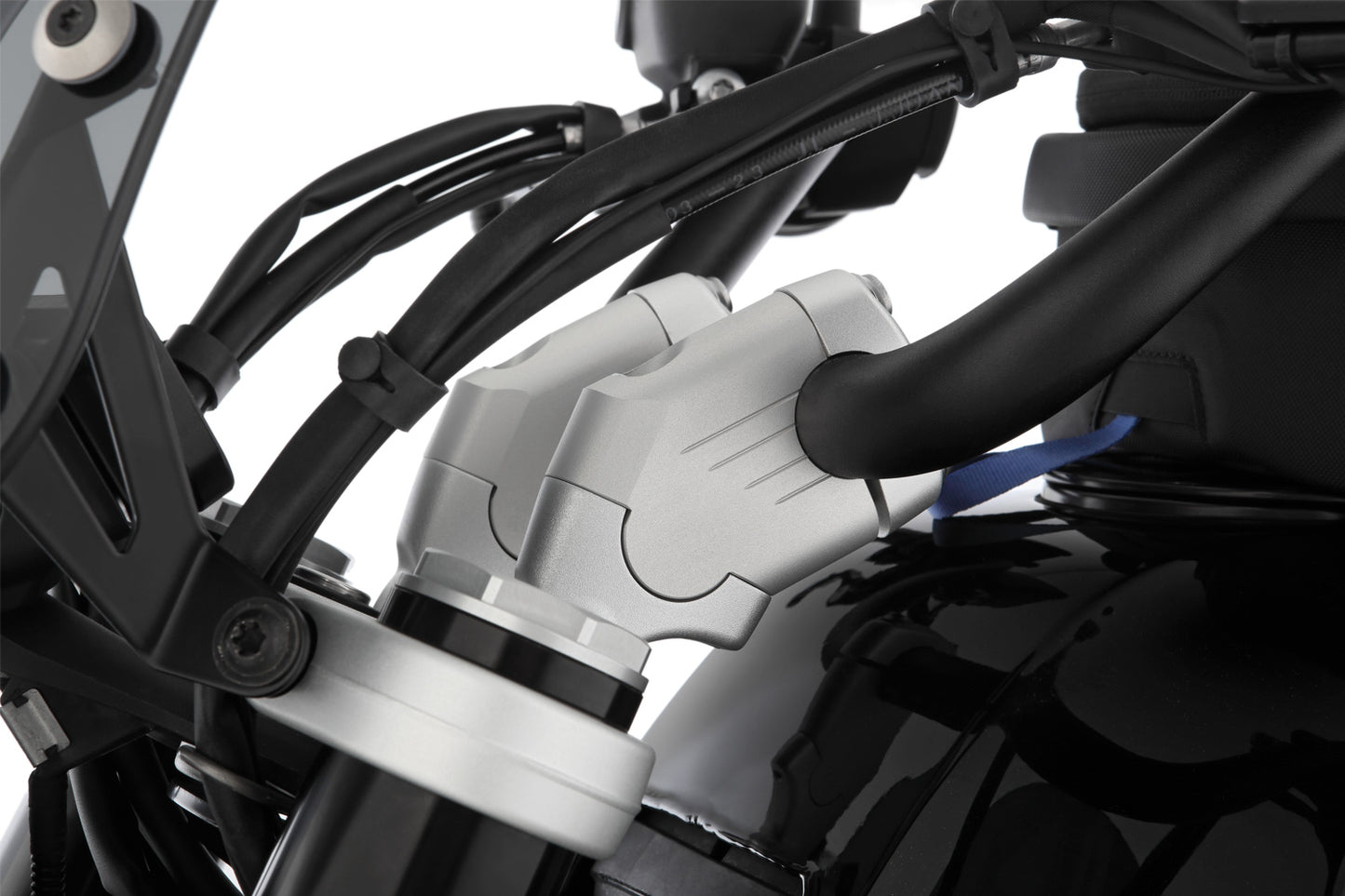 Handlebar riser ERGO+ R 12 / R 12 nineT - 41mm - silver