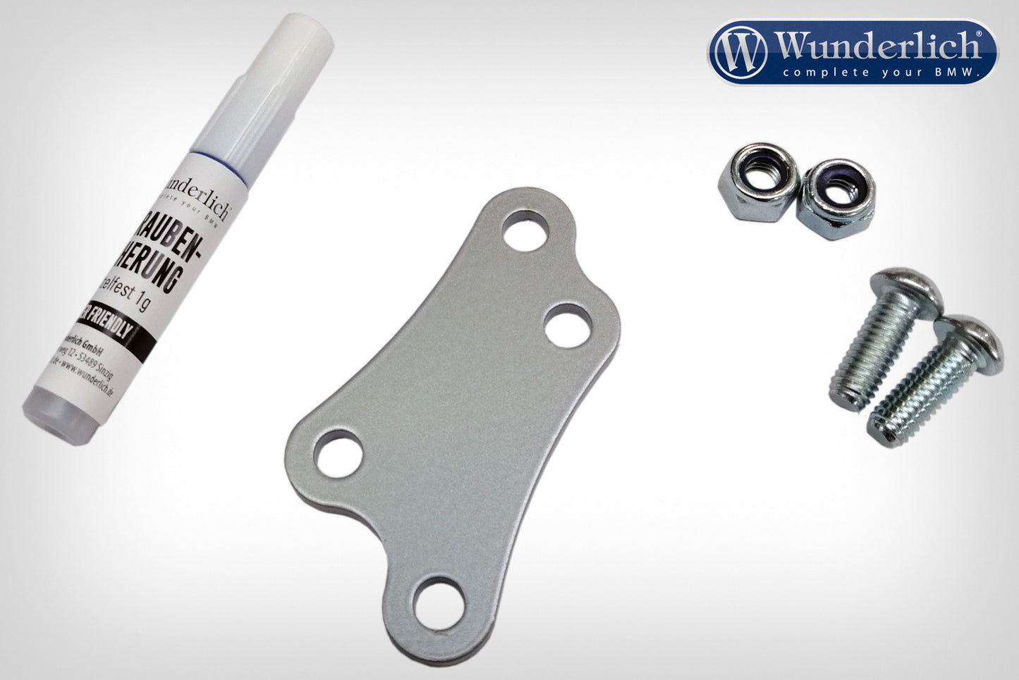 foot brake lever lowering kit - silver