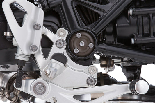 footrest lowering kit rider (EURO 5) - silver