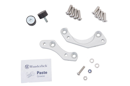 footrest lowering kit rider (EURO 5) - silver