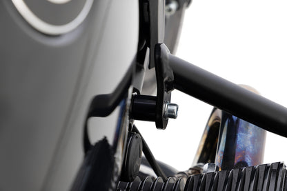 Widening set for R 12 + nineT engine protection bar - black