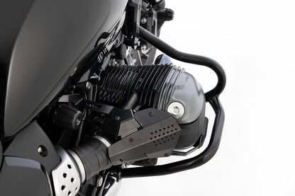 Widening set for R 12 + nineT engine protection bar - black