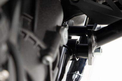 Widening set for R 12 + nineT engine protection bar - black