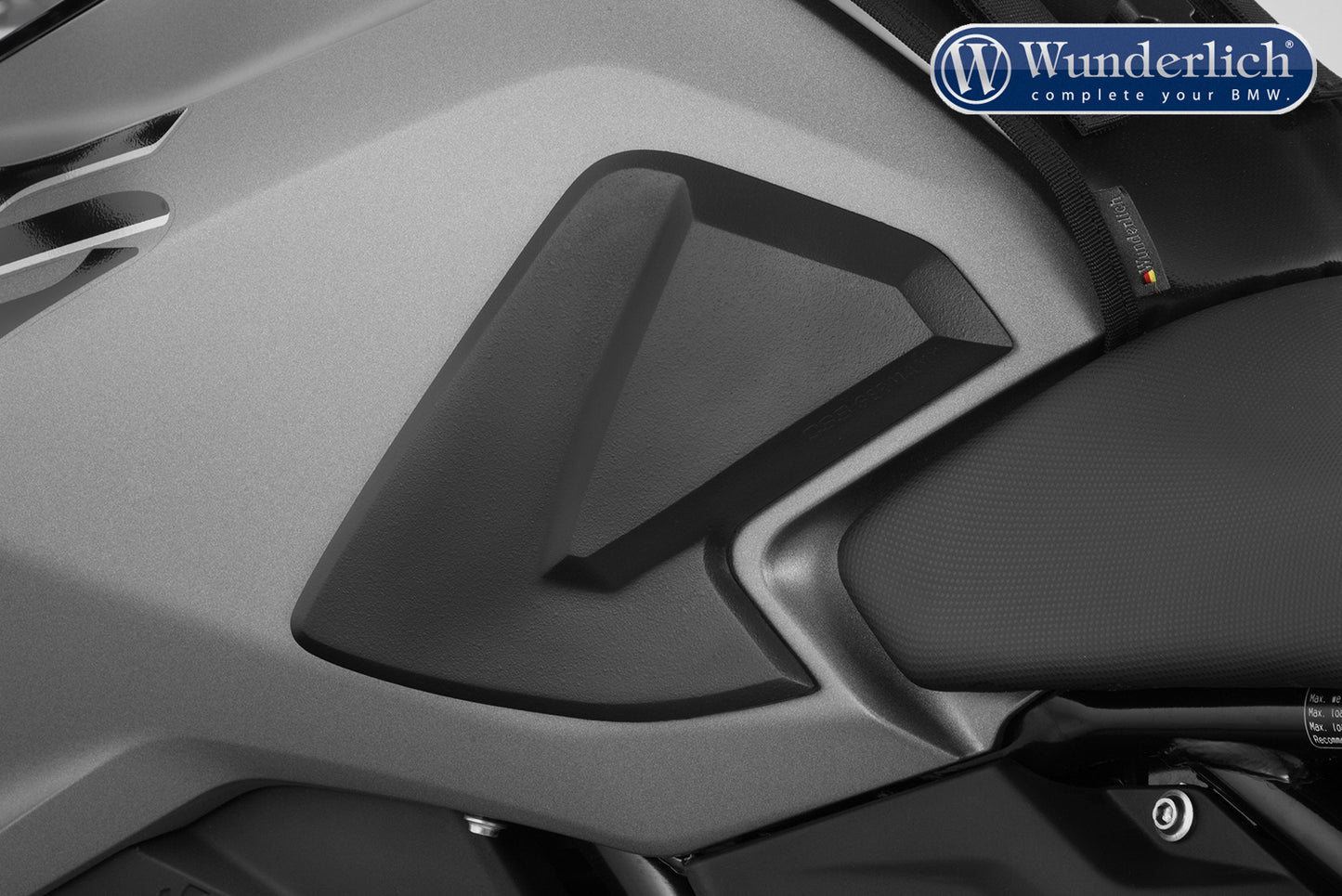 Wunderlich tank pad set 2 pieces - black