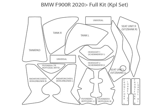 Complete paint protection set »VENTURESHIELD« - clear