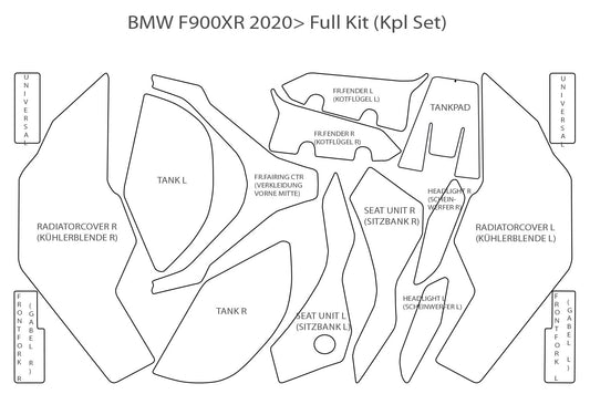 Complete paint protection set »VENTURESHIELD« - clear