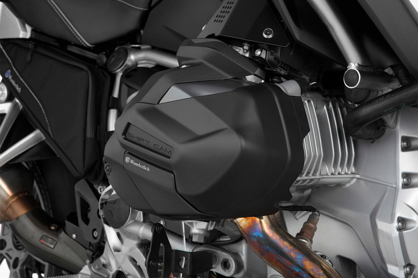 Valve cover & cylinder protectors EXTREME Black Edition - left and right - black