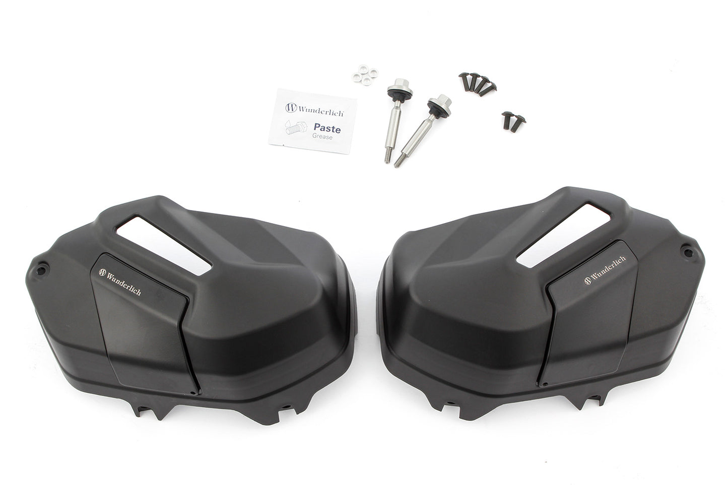 Valve cover & cylinder protectors EXTREME Black Edition - left and right - black