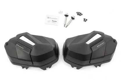 Valve cover & cylinder protectors EXTREME Black Edition - left and right - black