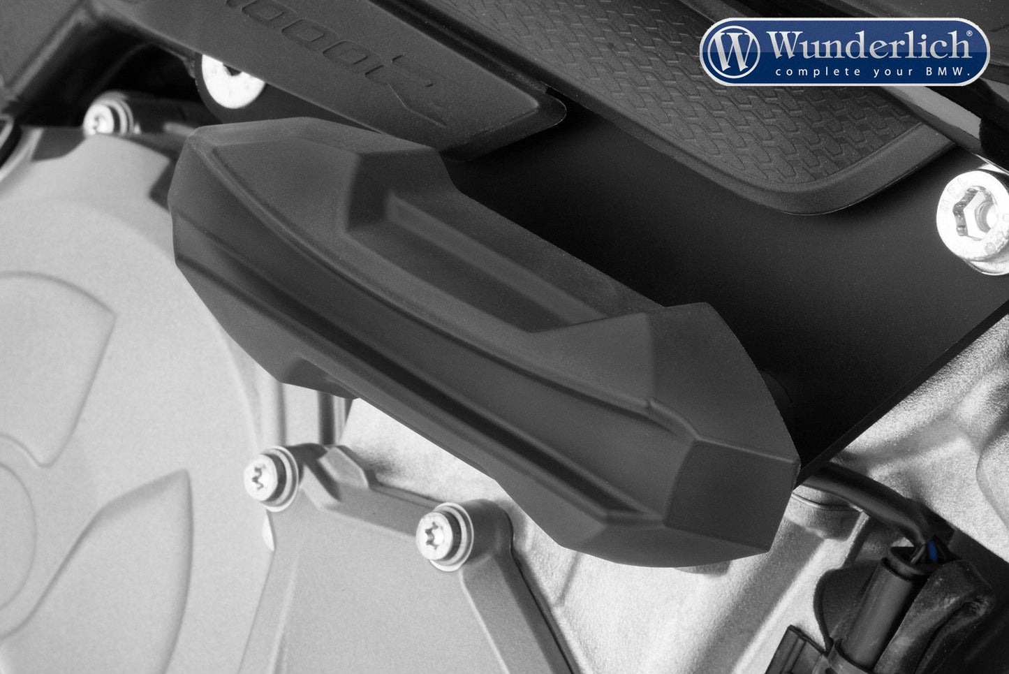 Wunderlich crash pads RACING - black-titanium