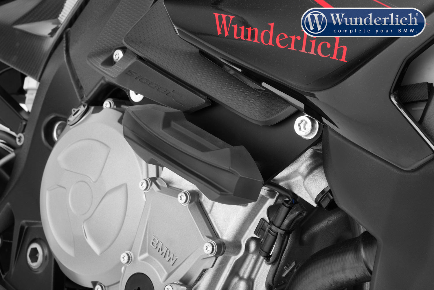 Wunderlich crash pads RACING - black-titanium