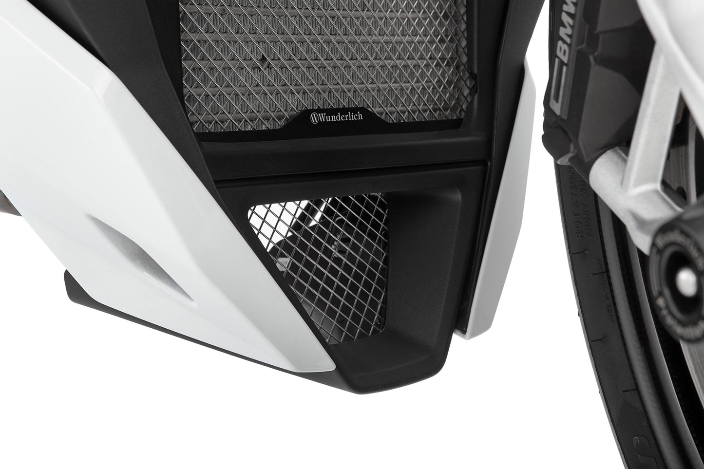 protection grille for belly pan - black