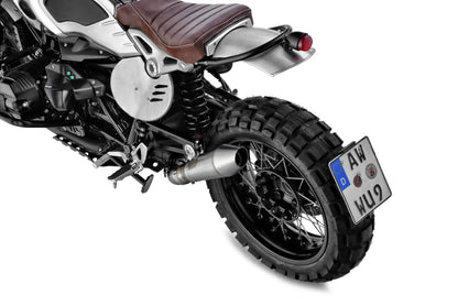 Swing arm number plate holder centered - black