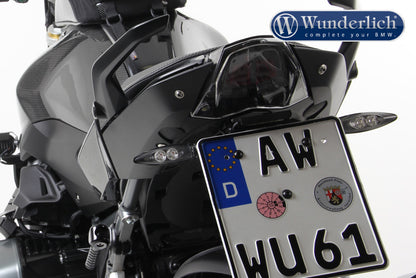 Signal bracket license plate holder for original blinker