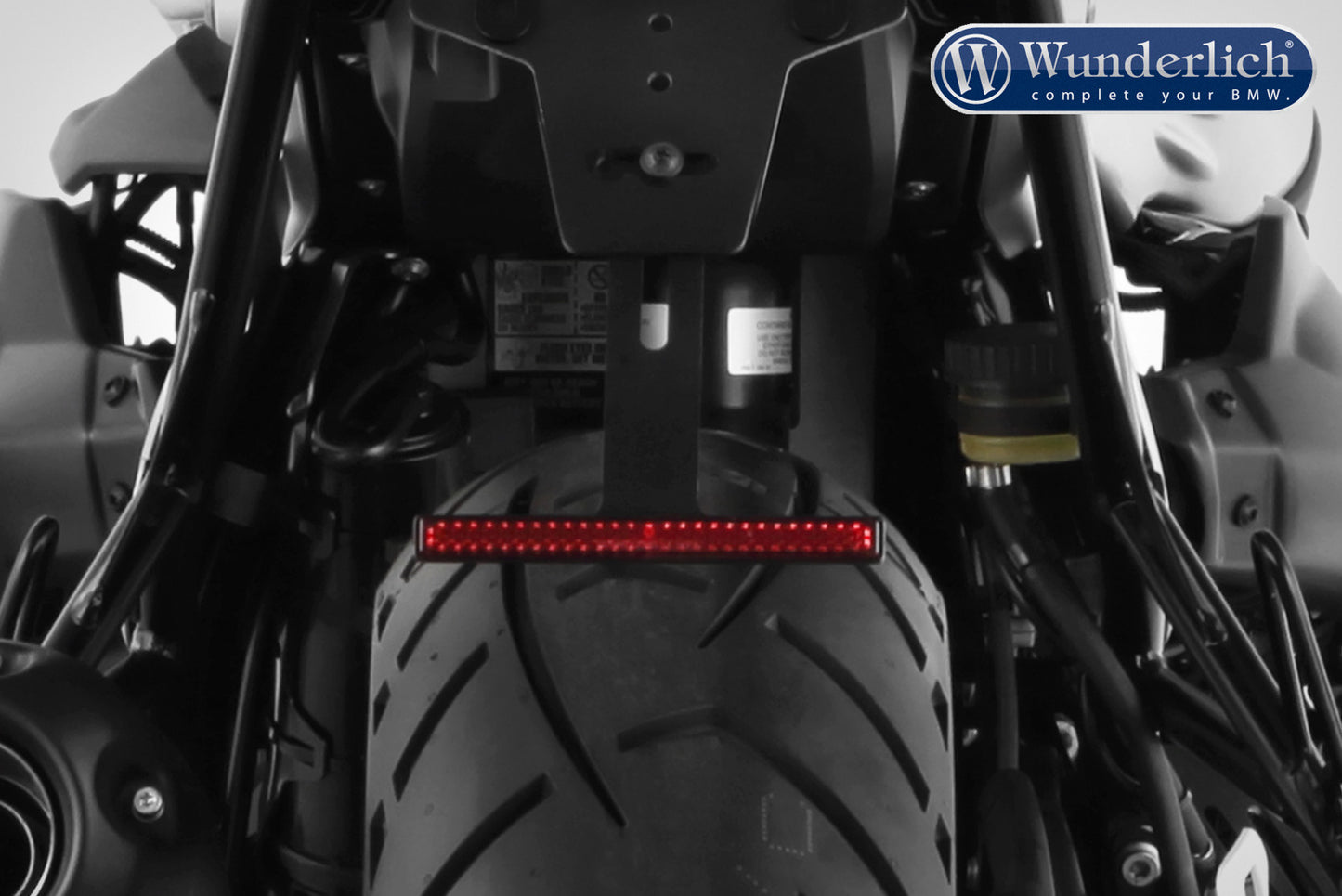 Wunderlich reflector with bracket - black