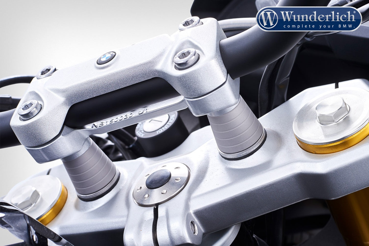 Wunderlich Handlebar riser ERGO - 25mm - silver