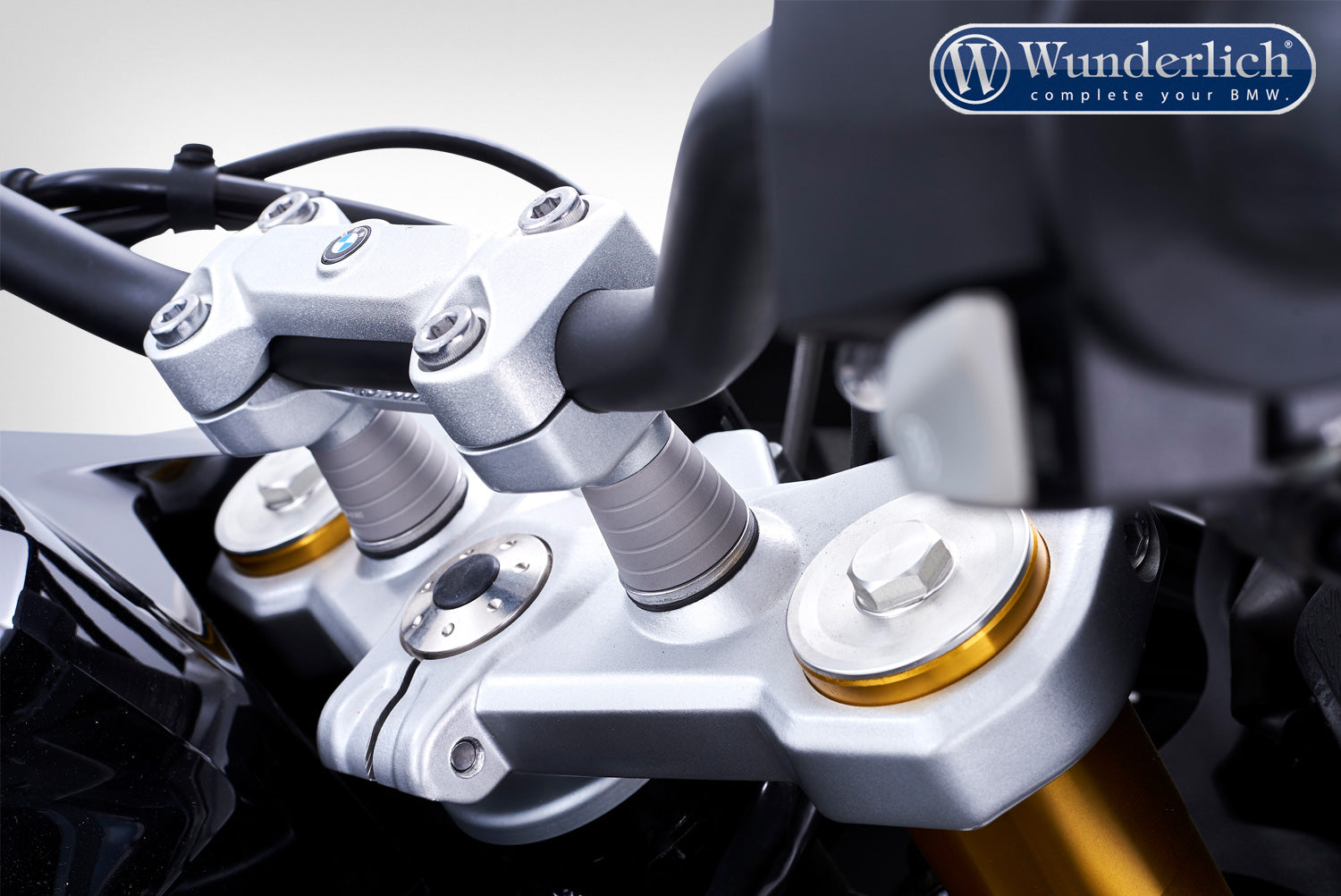 Wunderlich Handlebar riser ERGO - 25mm - silver