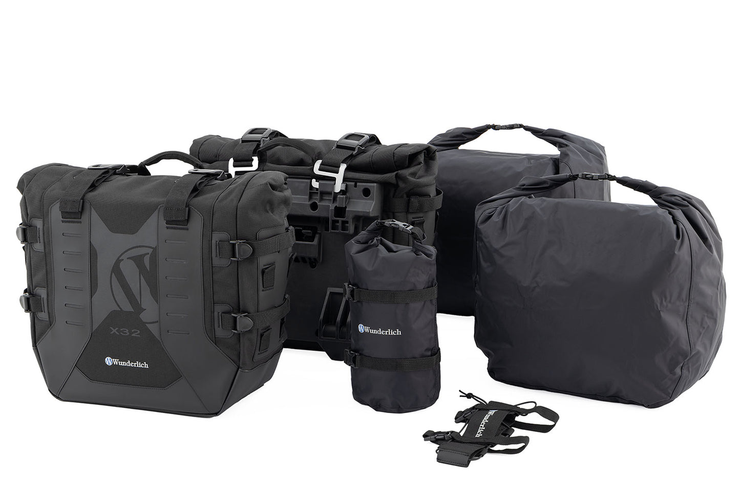 Side bags with carrier Wunderlich X luggage system F 450 GS - Set - black