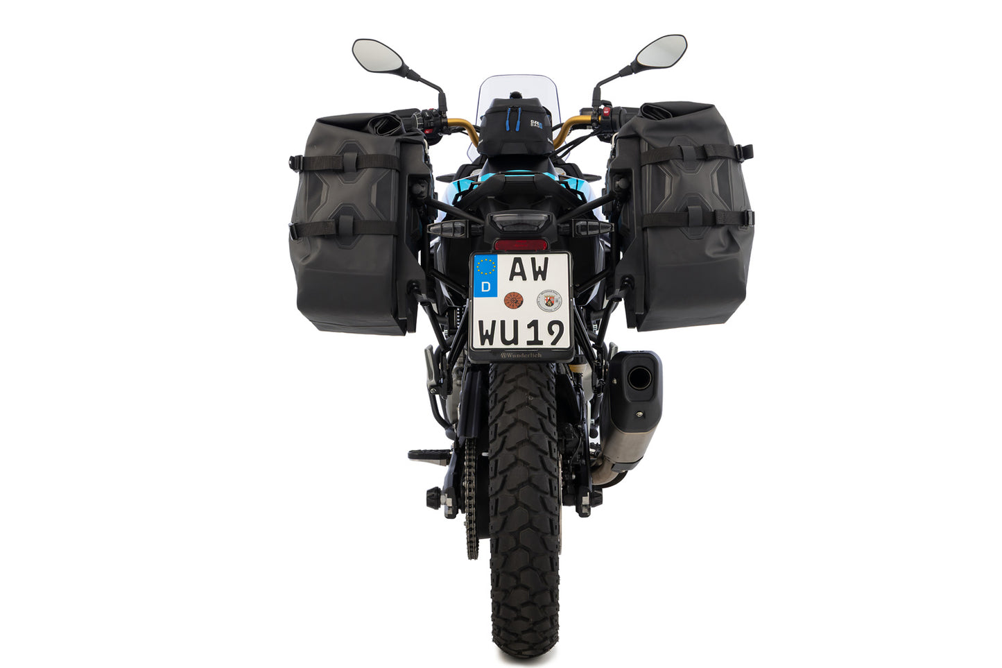 Side-bag luggage system Wunderlich X waterproof with carrier for F 450 GS - Set - black