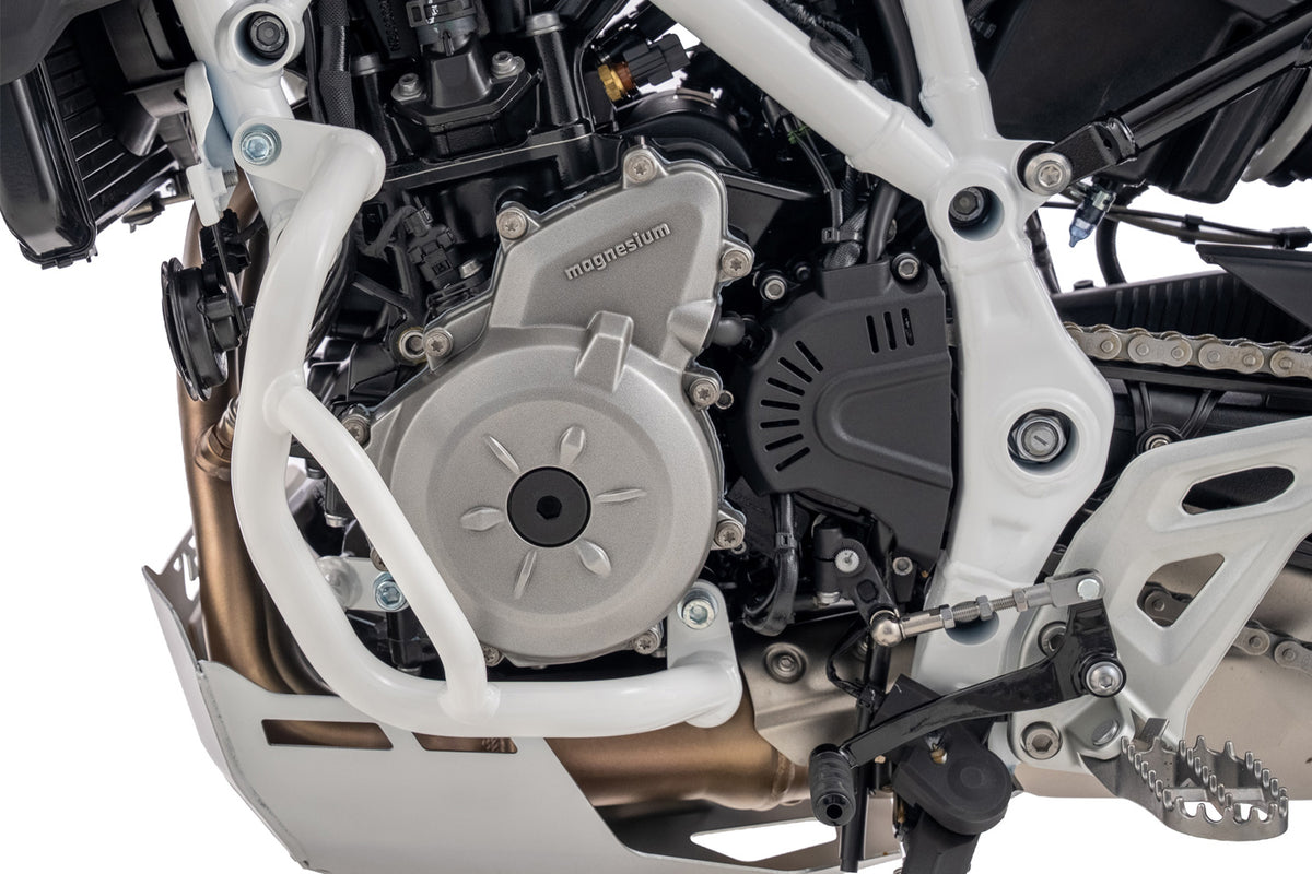 Engine protection bar F 450 GS - white