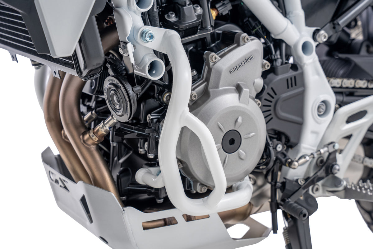 Engine protection bar F 450 GS - white