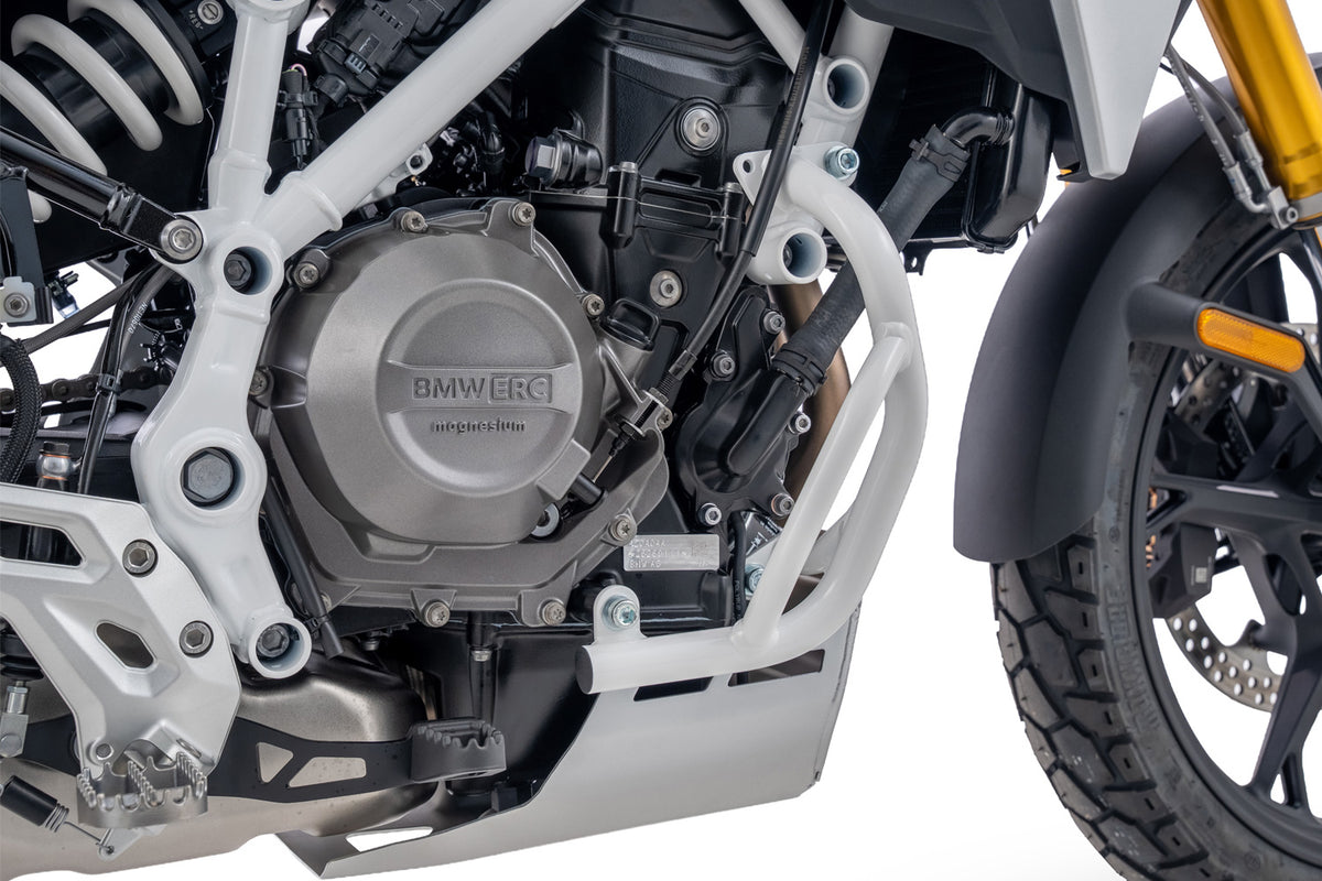 Engine protection bar F 450 GS - white