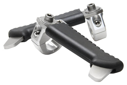 Protection bar foot rests - left and right - silver