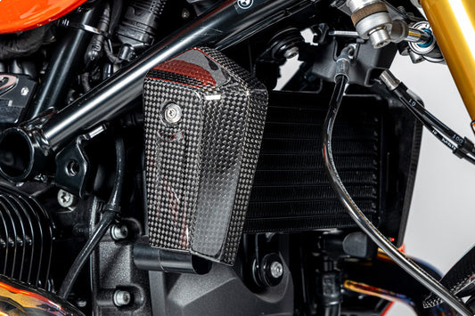 Ilmberger Oil Cooler Cover BMW R 12 NineT - right - carbon - glossy