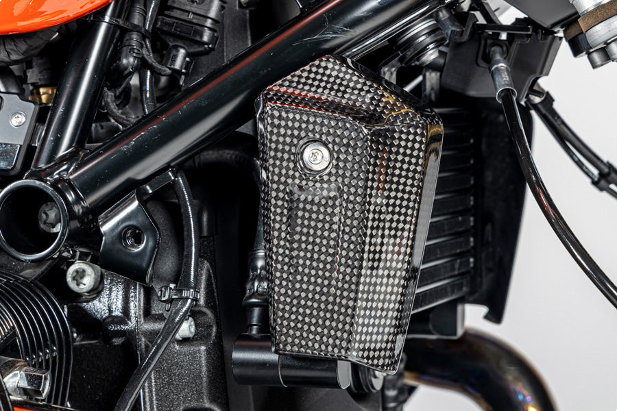 Ilmberger Oil Cooler Cover BMW R 12 NineT - right - carbon - glossy