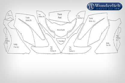Tank-/ Paint protection - complete - clear