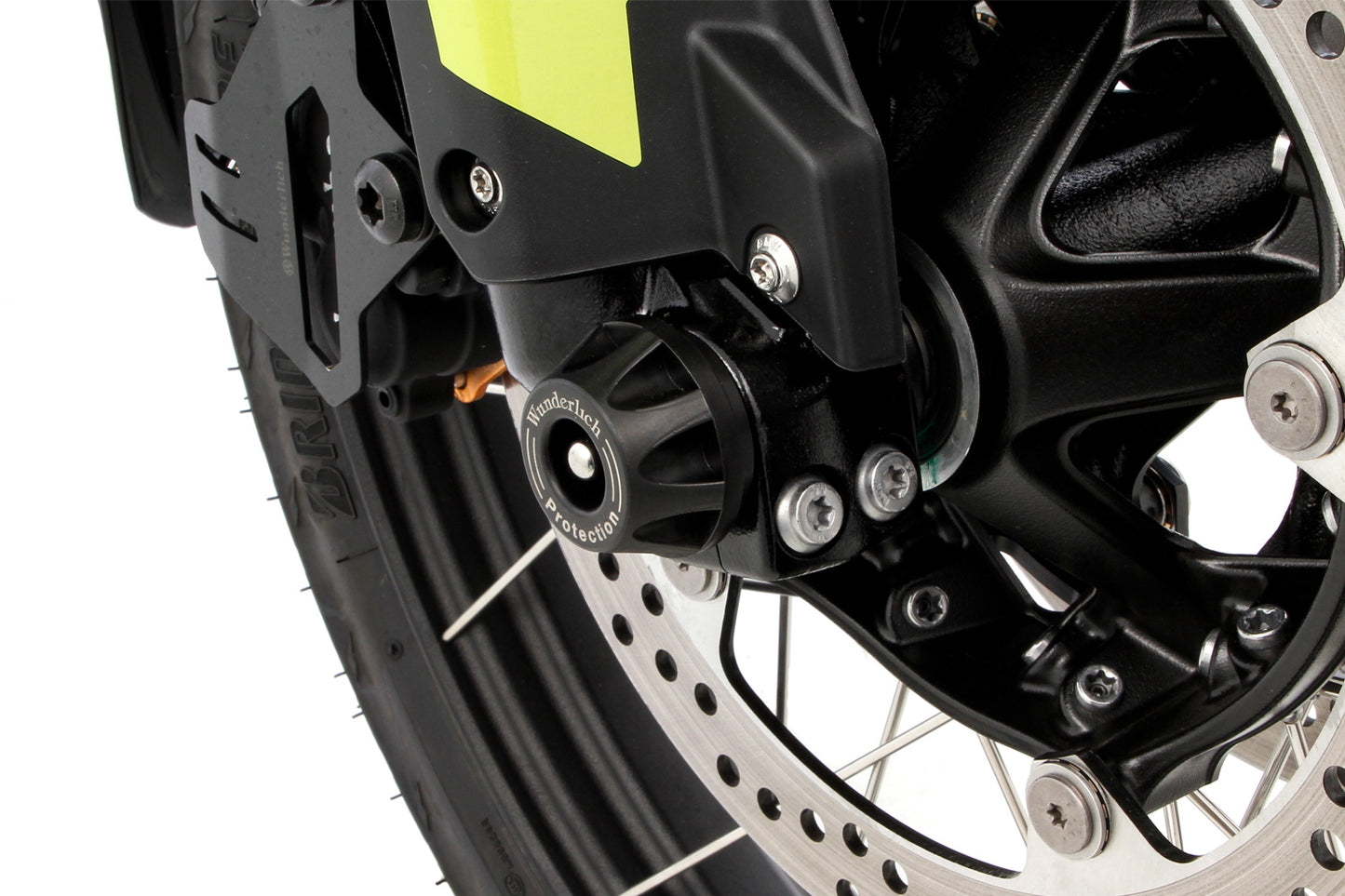 Axle protection pads DOUBLESHOCK F 900 GS - front - black