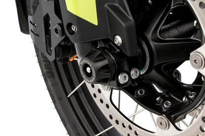 Axle protection pads DOUBLESHOCK F 900 GS - front - black