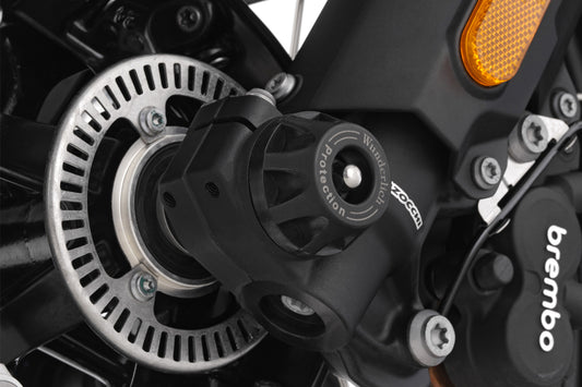 Axle protection pads DOUBLESHOCK R 12 G/S - front - black