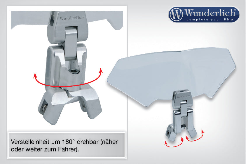 Spoiler Vario-ERGO 3D R1200RS LC silver - clear