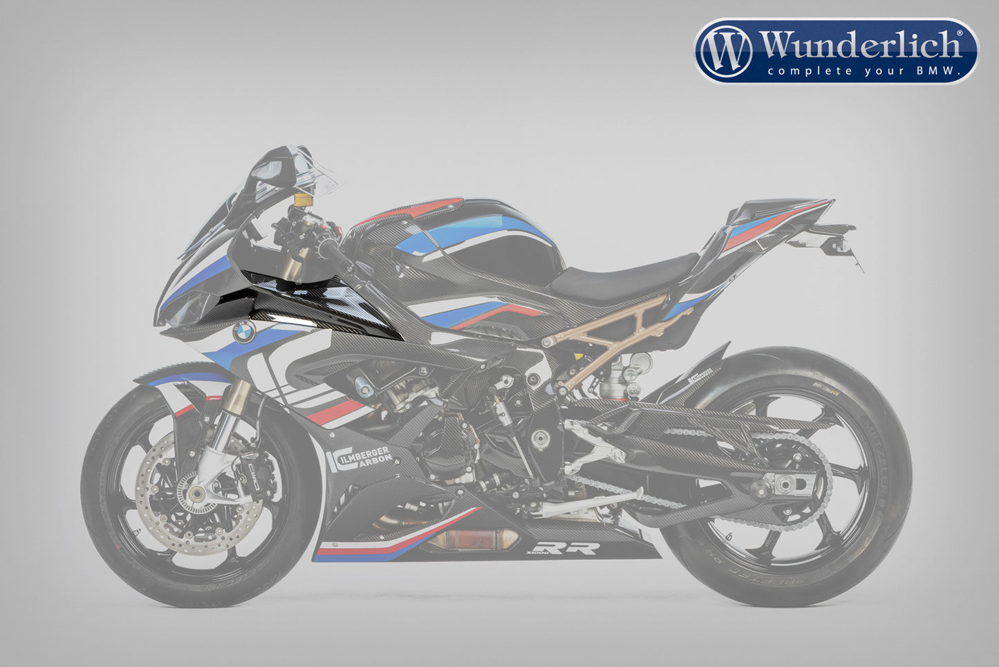 Ilmberger Badge Holder S1000 RR, M1000 RR - left - carbon