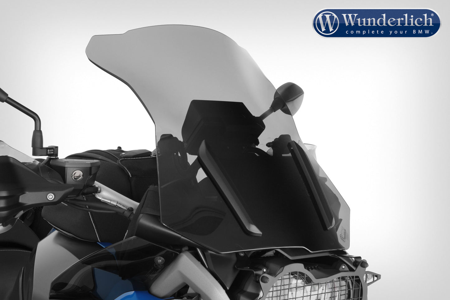 Wunderlich MARATHON windshield with windshield reinforcement - left and right - smoked grey