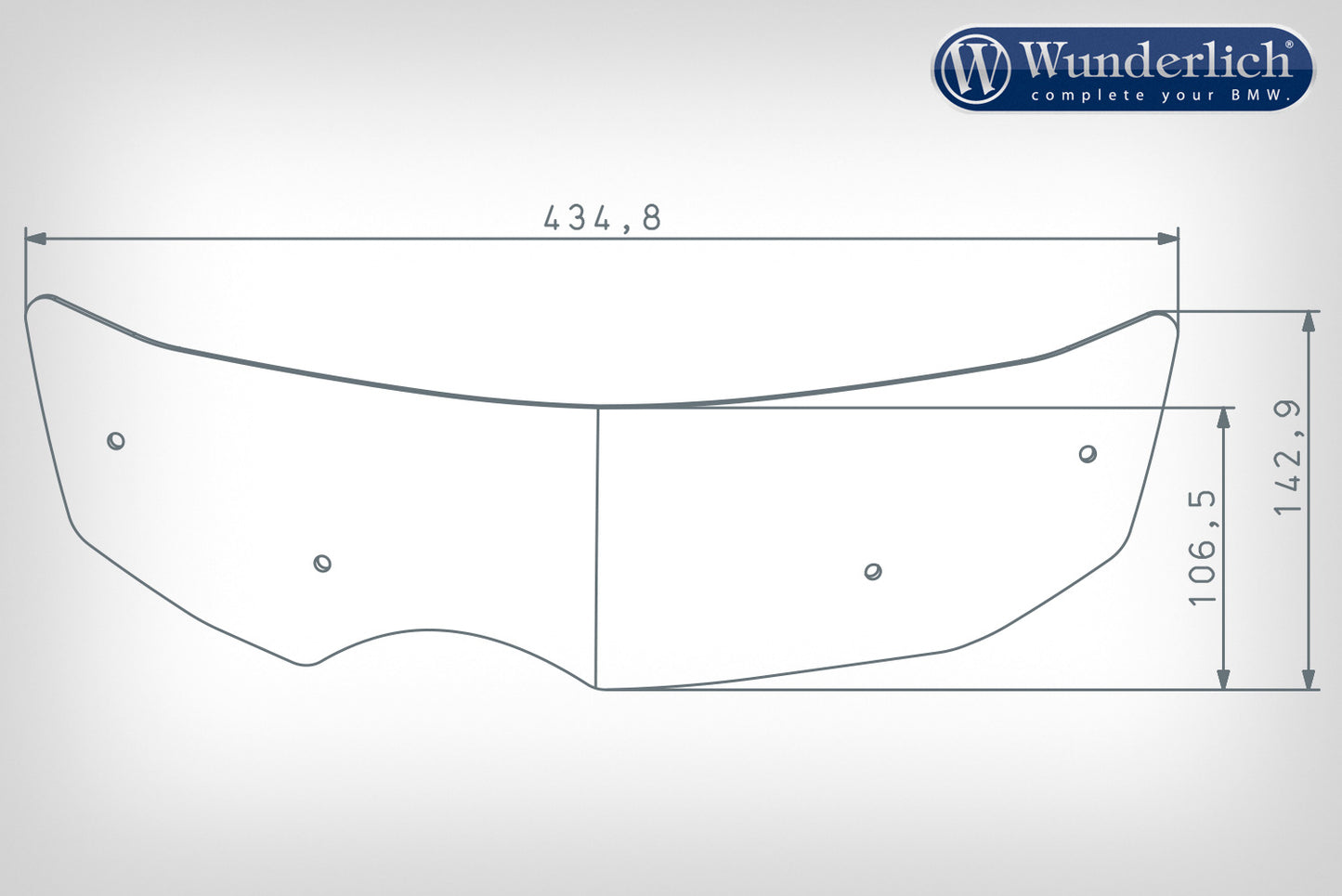 Screen wind guard ERGO - clear