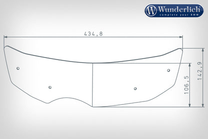 Screen wind guard ERGO - clear