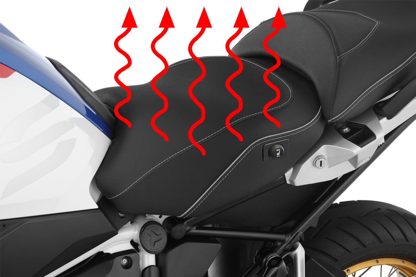 AKTIVKOMFORT rider seat with aftermarket seat heating - high - black