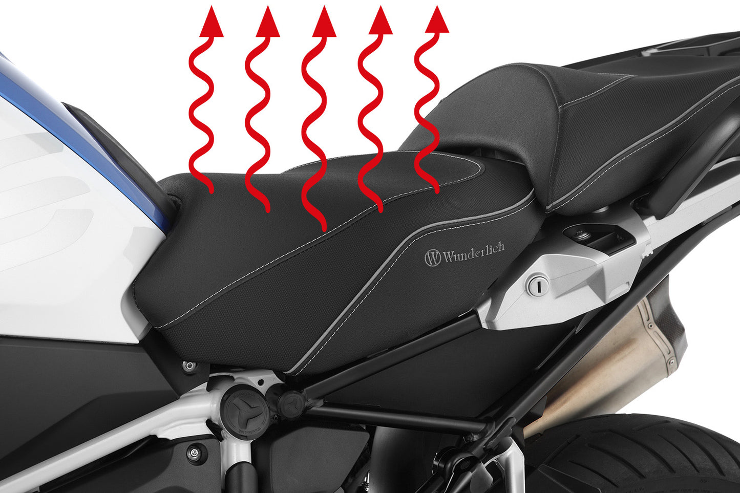 AKTIVKOMFORT rider seat - with seat heating Smart Plug & Play - high - black