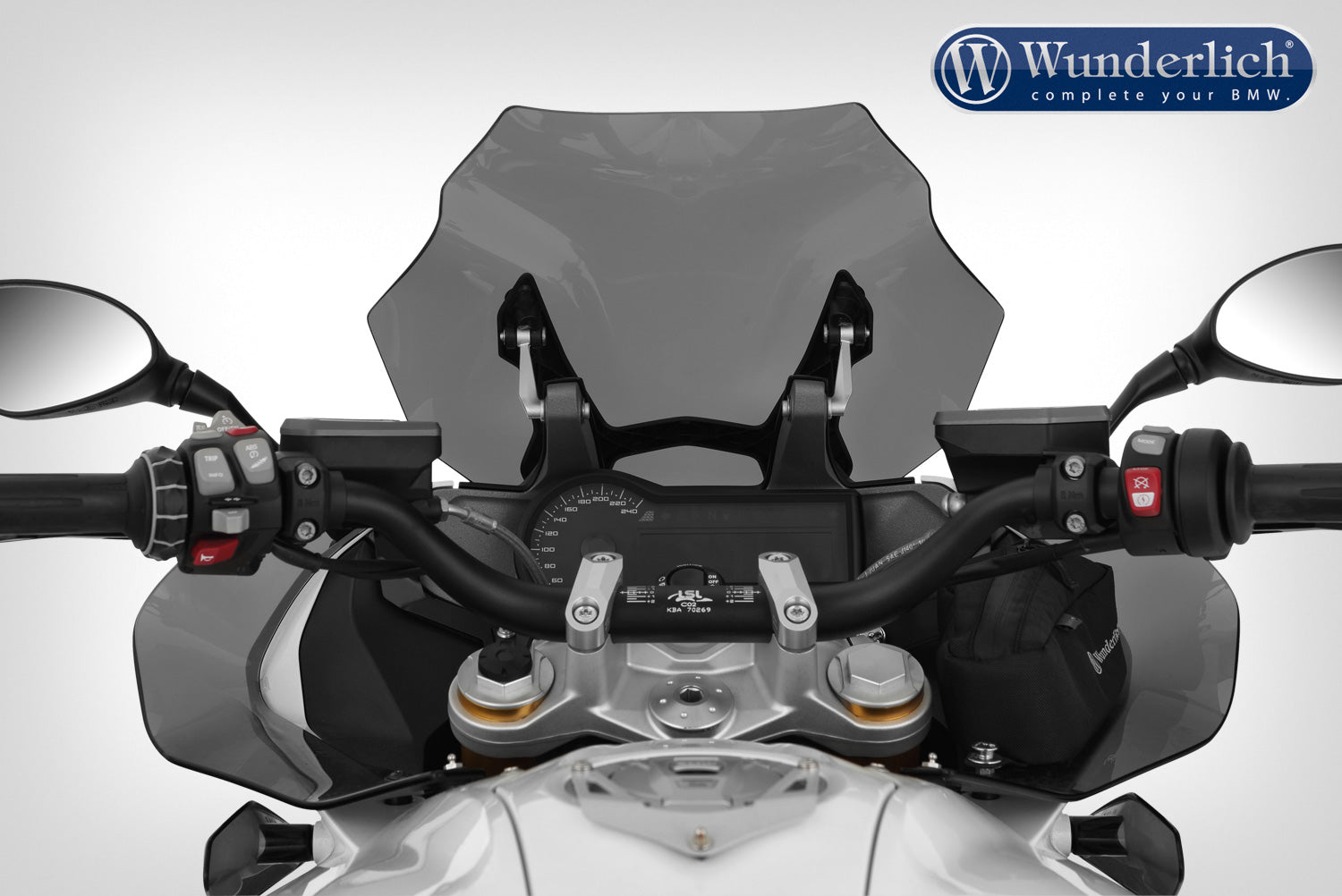 Wunderlich flowjet windshield SPORT - smoked grey